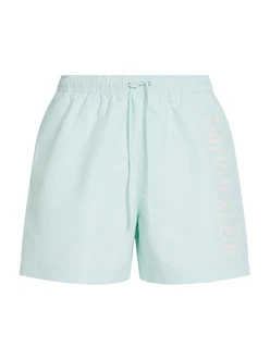 Calvin Klein Swimwear Badeshorts hellblau/weiß