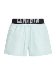 Calvin Klein Swimwear Badeshorts pastellblau/schwarz