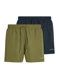 Badeshorts marine / oliv / wei