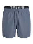 Calvin Klein Swimwear Badeshorts MEDIUM DOUBLE WB basaltgrau/hellgrau/schwarz