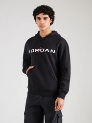 Jordan Sweatshirt 'ESS AIR' rubinrot/schwarz/weiß