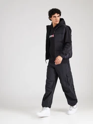 Jordan Sweatshirt 'ESS AIR' rubinrot/schwarz/weiß