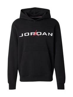 Jordan Sweatshirt 'ESS AIR' rubinrot/schwarz/weiß