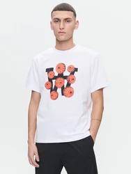 WOOD WOOD T-Shirt 'Ace Eyes' rot / schwarz / weiß