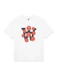 WOOD WOOD T-Shirt 'Ace Eyes' rot / schwarz / weiß