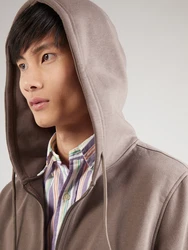 ABOUT YOU Sweatjacke 'Gino' braun
