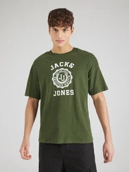 JACK & JONES T-Shirt 'VICTO' dunkelgrün
