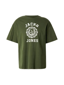 JACK & JONES T-Shirt 'VICTO' dunkelgrün