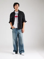 Jack & Jones T-Shirt JJELOGO TEE SS O-NECK 2 COL SS25 SN rot/schwarz/weiß