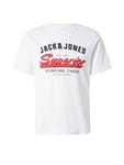 Jack & Jones T-Shirt JJELOGO TEE SS O-NECK 2 COL SS25 SN rot/schwarz/weiß Jack & Jones T-Shirt JJELOGO TEE SS O-NECK 2 COL SS25 SN rot/schwarz/weiß