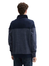 TOM TAILOR Sweatshirt mit Stehkragen mit Logo Badge Dunkelblau/Blau/Grau/Dunkelblau/Blau/Grau/Dunkelblau/Blau/Grau/Dunkelblau/Blau/Grau/Dunkelblau/Blau/Grau/Dunkelblau/Blau/Grau/Dunkelblau/Blau/Grau/Dunkelblau/Blau/Grau/Dunkelblau/Blau/Grau/Dunkelblau/Blau/Grau/Dunkelblau/Blau/Grau/Dunkelblau/Blau/Grau