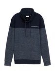 TOM TAILOR Sweatshirt mit Stehkragen mit Logo Badge Dunkelblau/Blau/Grau/Dunkelblau/Blau/Grau/Dunkelblau/Blau/Grau/Dunkelblau/Blau/Grau/Dunkelblau/Blau/Grau/Dunkelblau/Blau/Grau/Dunkelblau/Blau/Grau/Dunkelblau/Blau/Grau/Dunkelblau/Blau/Grau/Dunkelblau/Blau/Grau/Dunkelblau/Blau/Grau/Dunkelblau/Blau/Grau