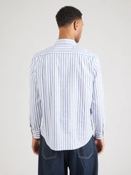 SELECTED HOMME Hemd 'SLHBARRON' taubenblau/hellblau/dunkelblau