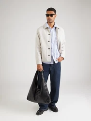 SELECTED HOMME Hemd 'SLHBARRON' taubenblau/hellblau/dunkelblau