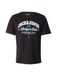 Jack & Jones T-Shirt JJELOGO TEE SS O-NECK 2 COL SS25 SN pastellblau/schwarz/weiß
