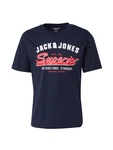 Jack & Jones T-Shirt JJELOGO TEE SS O-NECK 2 COL SS25 SN nachtblau/rot/wei Jack & Jones T-Shirt JJELOGO TEE SS O-NECK 2 COL SS25 SN nachtblau/rot/wei