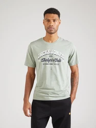 Jack & Jones T-Shirt JJELOGO TEE SS O-NECK 2 COL SS25 SN pastellgrn/schwarz/wei