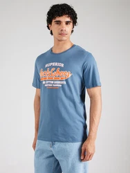 Jack & Jones T-Shirt JJELOGO TEE SS O-NECK 2 COL SS25 SN opal/orange/wei