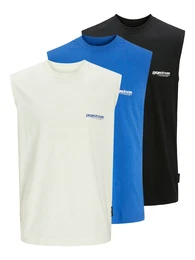 Shirt 'JCOUNION' royalblau / schwarz