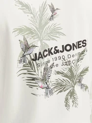 JACK & JONES Sweatshirt 'JJHAWAII' grn/helllila/schwarz/wei