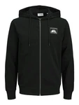 JACK & JONES Sweatjacke JJONE schwarz/weiß