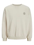 JACK & JONES Sweatshirt JJJACKIE MYSTIC beige/schwarz