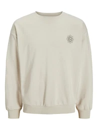 Sweatshirt 'JJJACKIE MYSTIC' beige / schwarz