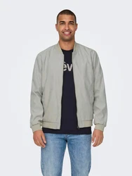 Only & Sons Jacke 'LUCAS' greige/Grau (8407)