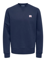Only & Sons Sweatshirt 'ONSDAWSON' dunkelblau