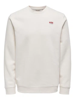 Only & Sons Sweatshirt 'ONSDAWSON' offwhite