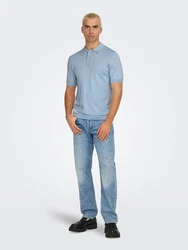 ONLY & SONS Pullover/Poloshirt ONSWyler hellblau