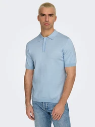 ONLY & SONS Pullover/Poloshirt ONSWyler hellblau