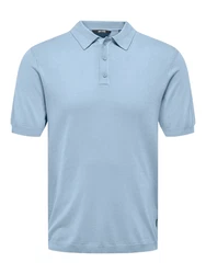 ONLY & SONS Pullover/Poloshirt ONSWyler hellblau