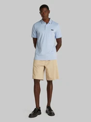 Calvin Klein Poloshirt STRETCH PIQUE TIPPING POLO blau