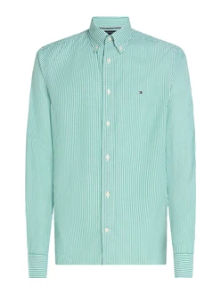 TOMMY HILFIGER Hemd FLEX POPLIN CLASSIC STP RF SHIRT Grün/Türkis/Hellblau/Hellgrün/Grün/Türkis/Hellblau/Hellgrün/Grün/Türkis/Hellblau/Hellgrün