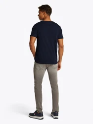 Tommy Jeans T-Shirt navy / cranberry / weiß