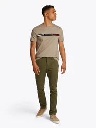 TOMMY HILFIGER T-Shirt beige/navy/rot