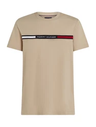 TOMMY HILFIGER T-Shirt beige/navy/rot