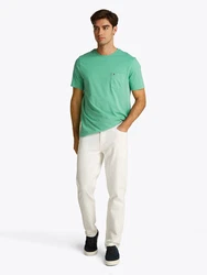 TOMMY HILFIGER T-Shirt 'Essential' grün