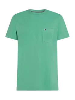 TOMMY HILFIGER T-Shirt 'Essential' grün