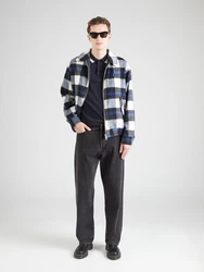 BOSS Poloshirt 'Plisy' navy / hellblau / weiß
