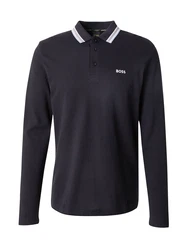 BOSS Poloshirt 'Plisy' navy / hellblau / weiß