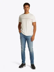 Tommy Jeans T-Shirt blutrot/schwarz/weiß