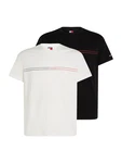 Tommy Jeans T-Shirt blutrot/schwarz/weiß