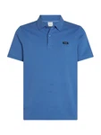 Calvin Klein Poloshirt STRETCH PIQUE SLIM BUTTON POLO blau