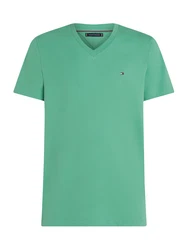 TOMMY HILFIGER T-Shirt 'ESSENTIAL' grün