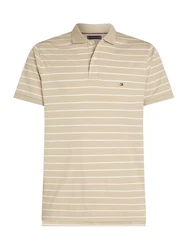 TOMMY HILFIGER Poloshirt SEASONAL beige / weiß