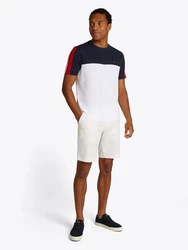 TOMMY HILFIGER T-Shirt marine / rubinrot / weiß