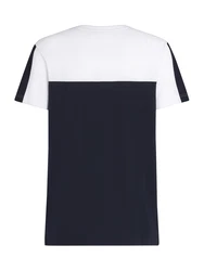 TOMMY HILFIGER T-Shirt marine / rubinrot / weiß
