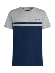 TOMMY HILFIGER T-Shirt navy/grau